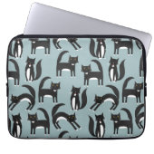 Tuxedo Cat Pattern Laptopschutzhülle (Vorderseite)
