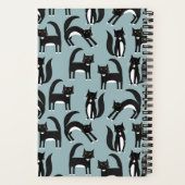 Tuxedo Cat Pattern Notizblock (Rückseite)