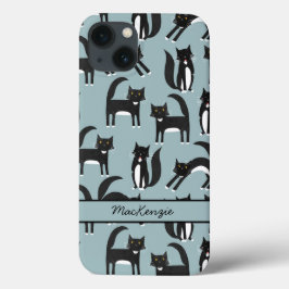 Tuxedo Cat Personalisiert Case-Mate iPhone 14 Hülle