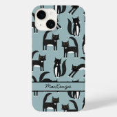 Tuxedo Cat Personalisiert Case-Mate iPhone Hülle (Rückseite)