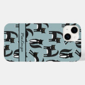 Tuxedo Cat Personalisiert Case-Mate iPhone Hülle (Rückseite (Horizontal))