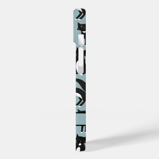 Tuxedo Cat Personalisiert Case-Mate iPhone Hülle (Rückseite / Links)