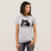 Tuxedo Cat Personalize T-Shirt (Vorne ganz)