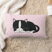 Tuxedo Cat {pink} Lendenkissen (Decke)
