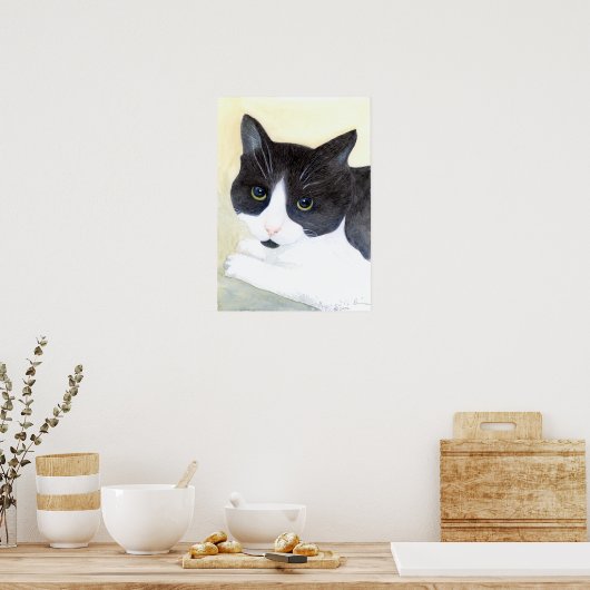 Tuxedo Cat Poster (Küche)