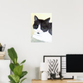 Tuxedo Cat Poster (Heimbüro)