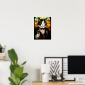 Tuxedo Cat Poster (Heimbüro)