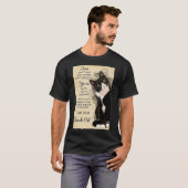 Tuxedo Cat Poster Poster  T-Shirt (Vorne ganz)