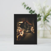 Tuxedo Cat Postkarte (Stehend Vorderseite)