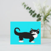Tuxedo Cat. Postkarte (Stehend Vorderseite)
