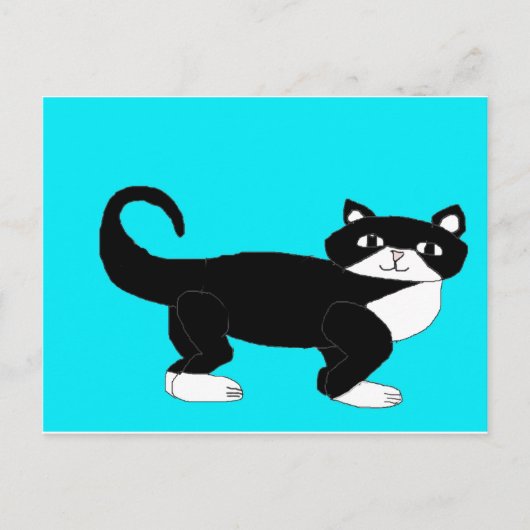 Tuxedo Cat. Postkarte (Vorderseite)