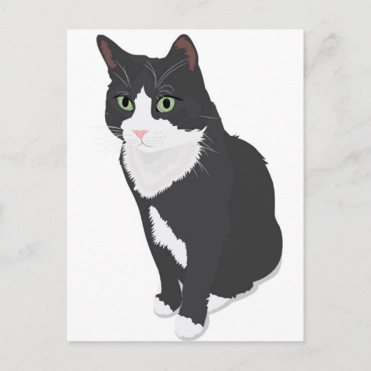 Tuxedo Cat Postkarte (Vorderseite)