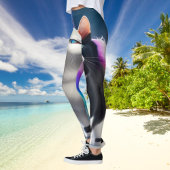 Tuxedo Cat Reiten im Tessin Yoga Leggings Design