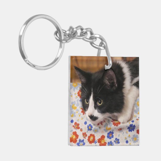 Tuxedo Cat Schlüsselanhänger (Vorderseite links)