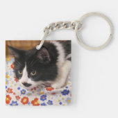 Tuxedo Cat Schlüsselanhänger (Rückseite)