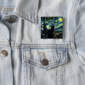 Tuxedo Cat Starry Night Tuxedo Cat Owner Button (Beispiel)