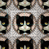 Tuxedo Cat Stoff (Kachel)