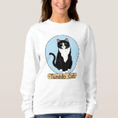 Tuxedo Cat Sweatshirt (Vorderseite)