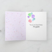 Tuxedo Cat Sweet 16 Birthday Balloon Card Karte (Innenseite)