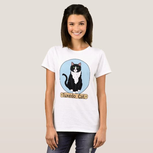 Tuxedo Cat T-Shirt (Vorne ganz)
