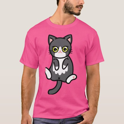 Tuxedo Cat T-Shirt (Vorderseite)
