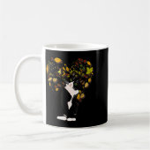 Tuxedo Cat T Shirt Gift Autumn Fall Leaves Black A Kaffeetasse (Links)