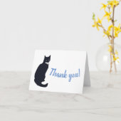 Tuxedo cat thank you karte (Gelbe Blume)