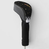 Tuxedo Cat überrascht von Dragonfly Golf Headcover (angewinkelt)