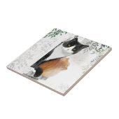 Tuxedo Cat und Ginger Cat Hangout Keramik Tile Fliese (Seite)