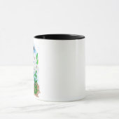 Tuxedo Cat und Lilies | Inspiration Zitat Tasse (Zentrum)