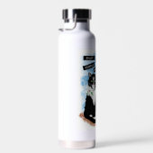 Tuxedo Cat und Lilies | Inspiration Zitat Trinkflasche (Rechts)