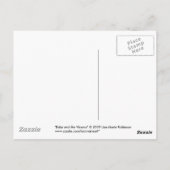 Tuxedo Cat und Viceroy Butterfly Postkarte (Rückseite)