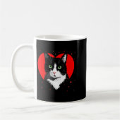 Tuxedo Cat Valentine Heart For Kitten And Animal L Kaffeetasse (Links)