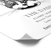 Tuxedo Cat Wedding Signature Drink Zeichen Poster (Ecke)