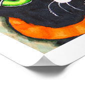 Tuxedo Cat's Bath Poster (Ecke)