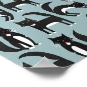Tuxedo Cats Poster (Ecke)