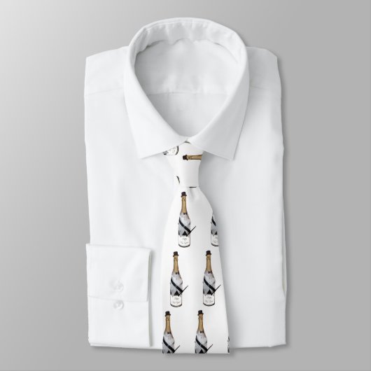 Tuxedo Champagne Necktie Krawatte (Gebunden)