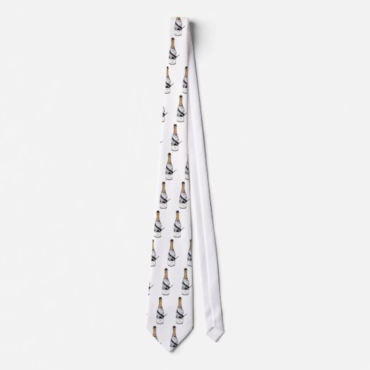Tuxedo Champagne Necktie Krawatte (Vorderseite)