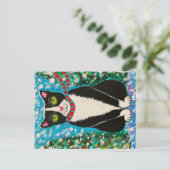 Tuxedo Christmas Postkarte (Stehend Vorderseite)