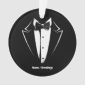 Tuxedo Classic Party Funny Confiserie Al Porto Ornament (Vorderseite)