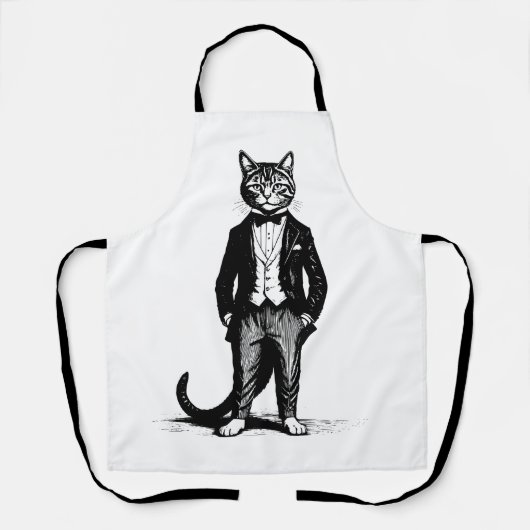 Tuxedo Classy Cat Schürze (Vorderseite)