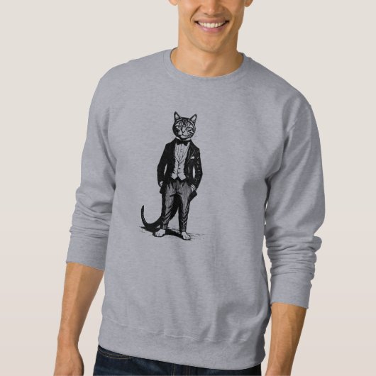 Tuxedo Classy Cat Sweatshirt (Vorderseite)
