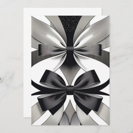 Tuxedo Collection Einladung (Vorne/Hinten)