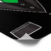 Tuxedo Costume Green Rose Tie Funny St. Patrick's Poster (Ecke)