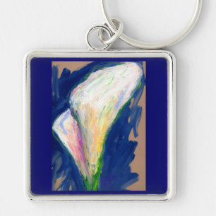Tuxedo Cuff Lily Blume Malerei Art Schlüsselanhäng Schlüsselanhänger