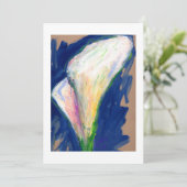 "Tuxedo Cuff" Lily Blume Malerei Einladung (Stehend Vorderseite)