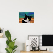 Tuxedo, das Katzenposter Poster (Heimbüro)