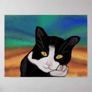 Tuxedo, das Katzenposter Poster