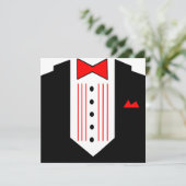 Tuxedo Einladung Dinner Party Formal Pre-Prom (Stehend Vorderseite)