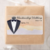 Tuxedo farbenfrohe Aquarellmarke (Insitu)